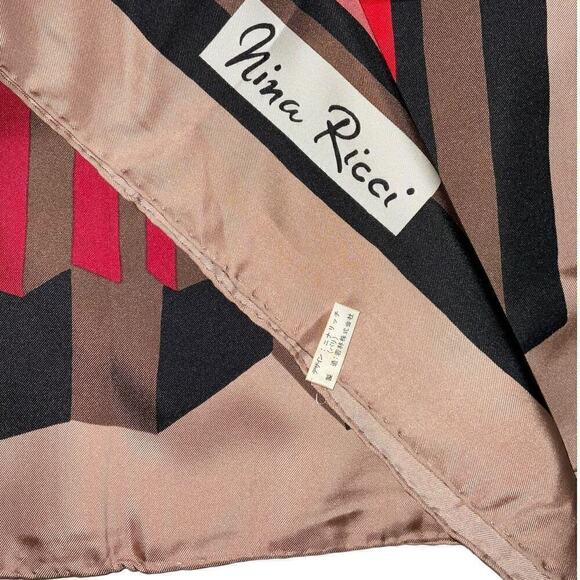 Vintage Nina Ricci 100% Silk Square Scarf - Picture 6 of 16